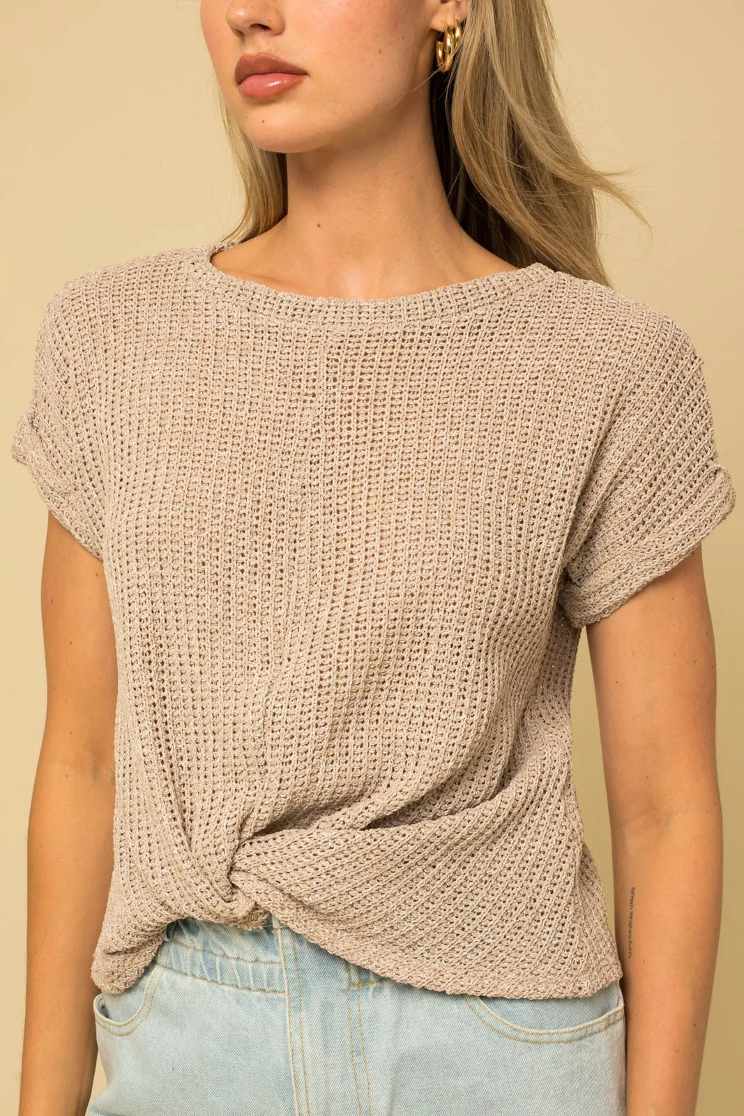 Say You Do Twist Front Top