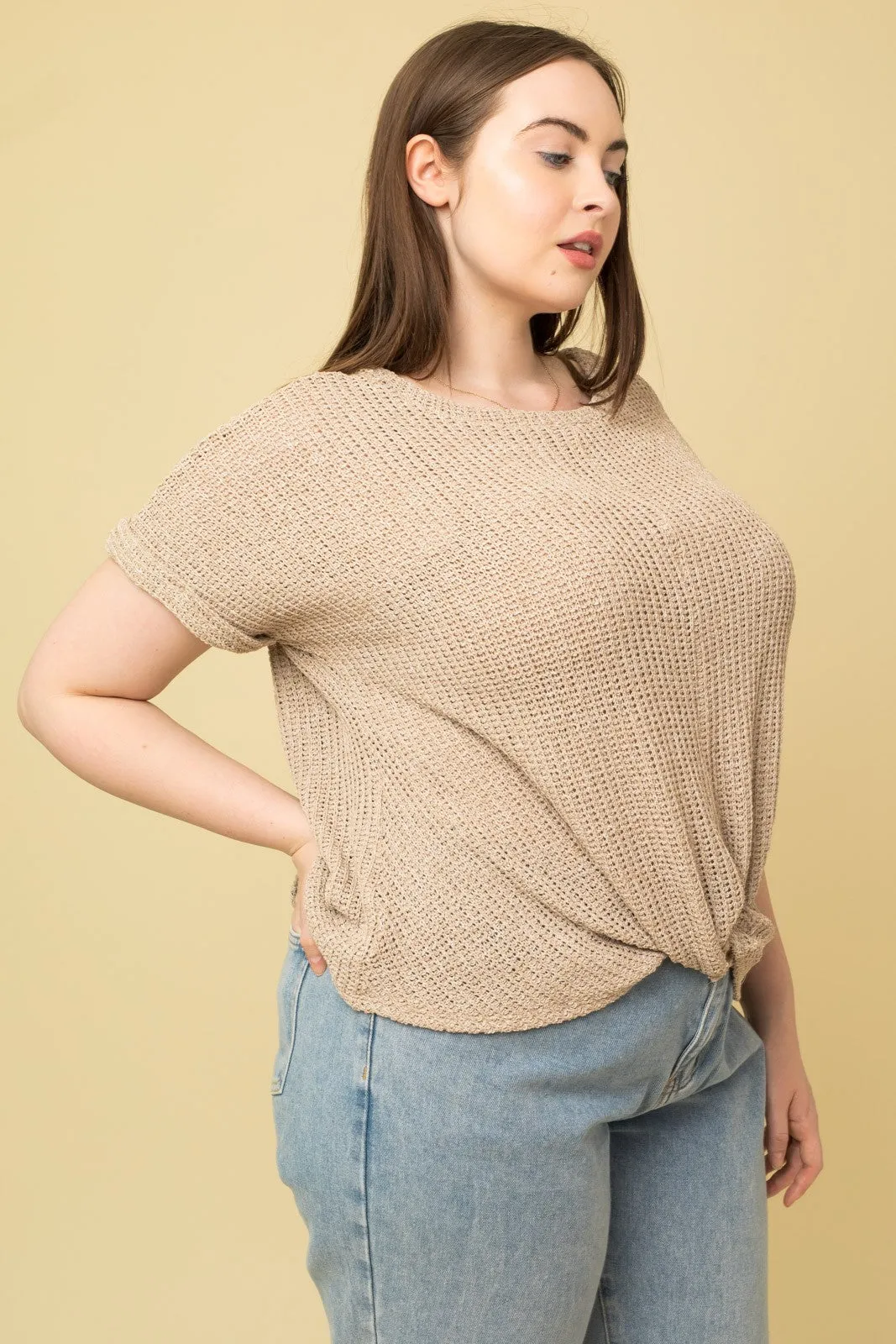 Say You Do Twist Front Top