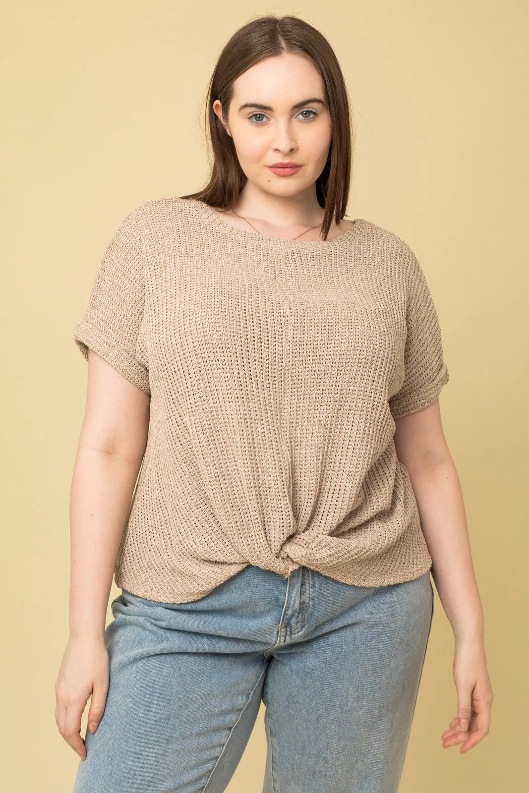 Say You Do Twist Front Top