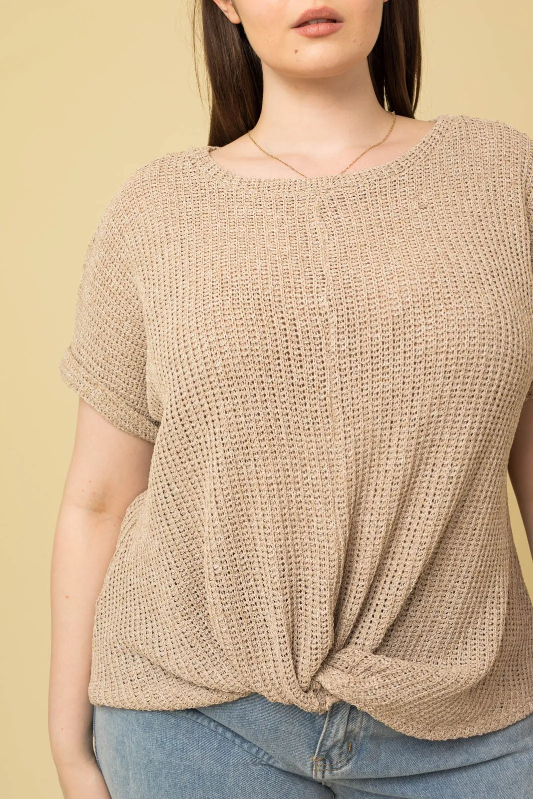 Say You Do Twist Front Top