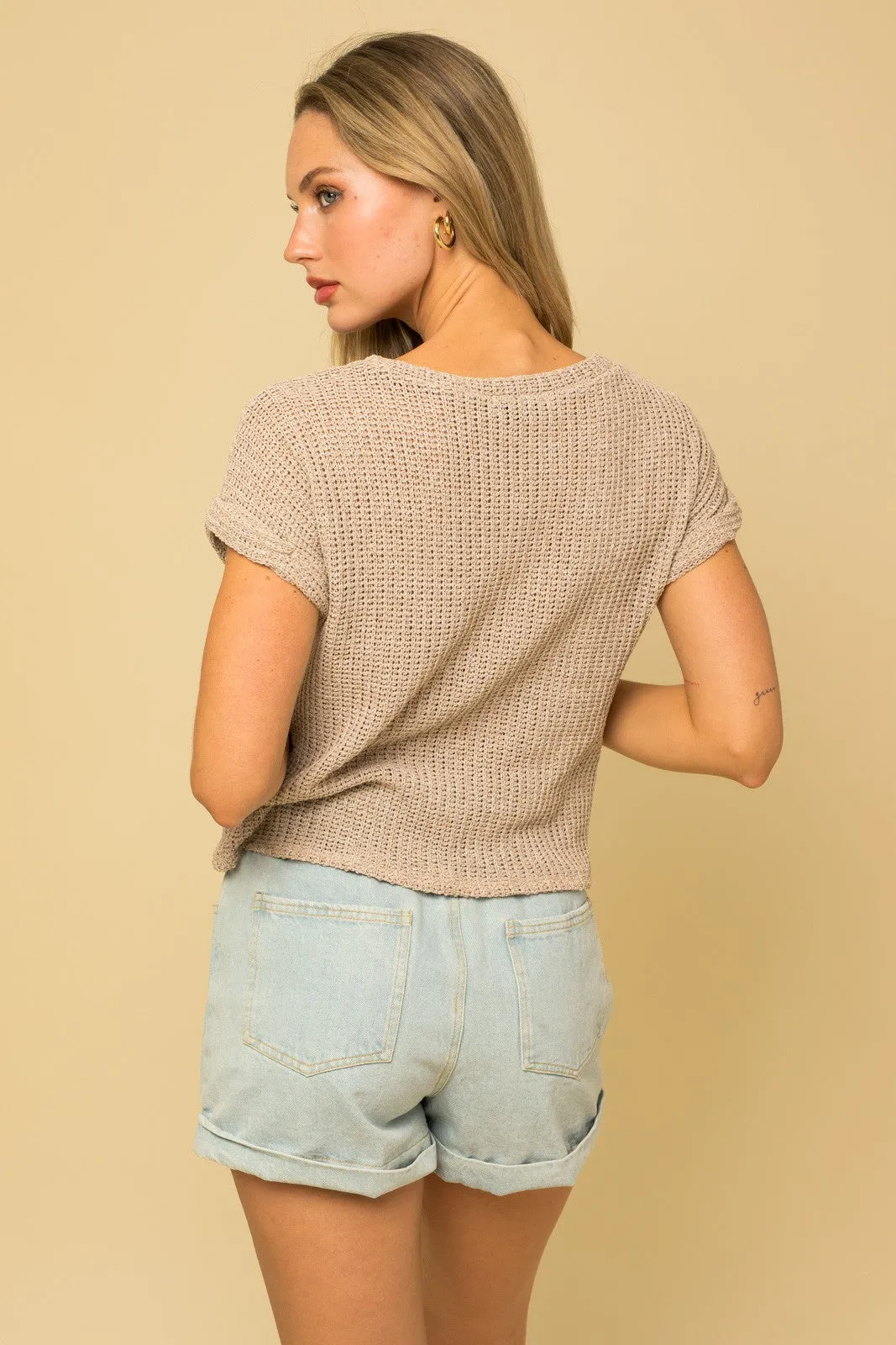 Say You Do Twist Front Top