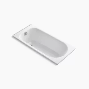 Soissons 59" Enameled Cast Iron Drop-In Bathtub in White