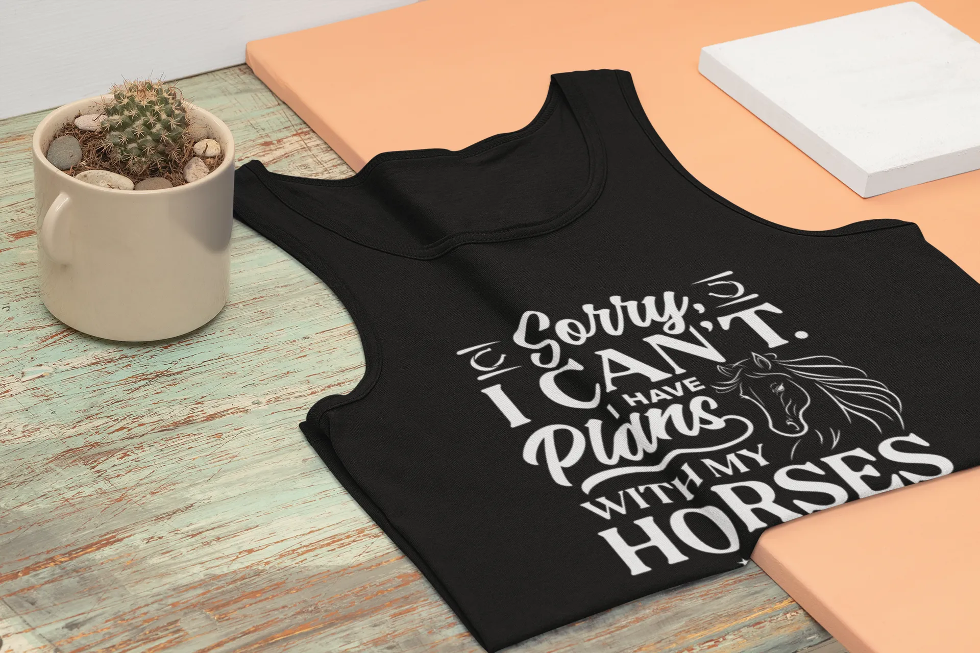 Sorry I can't 🐴 Unisex Jersey Tank