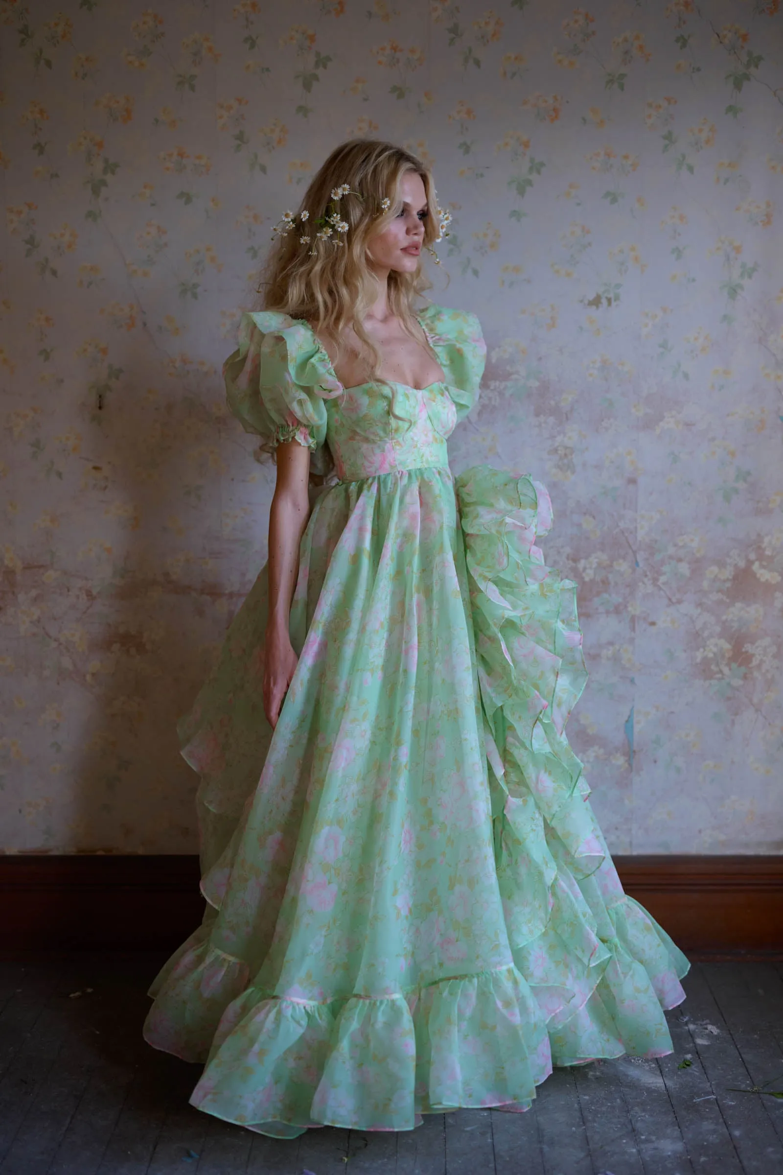 The Acid Trip In Bloom Bridal Gown
