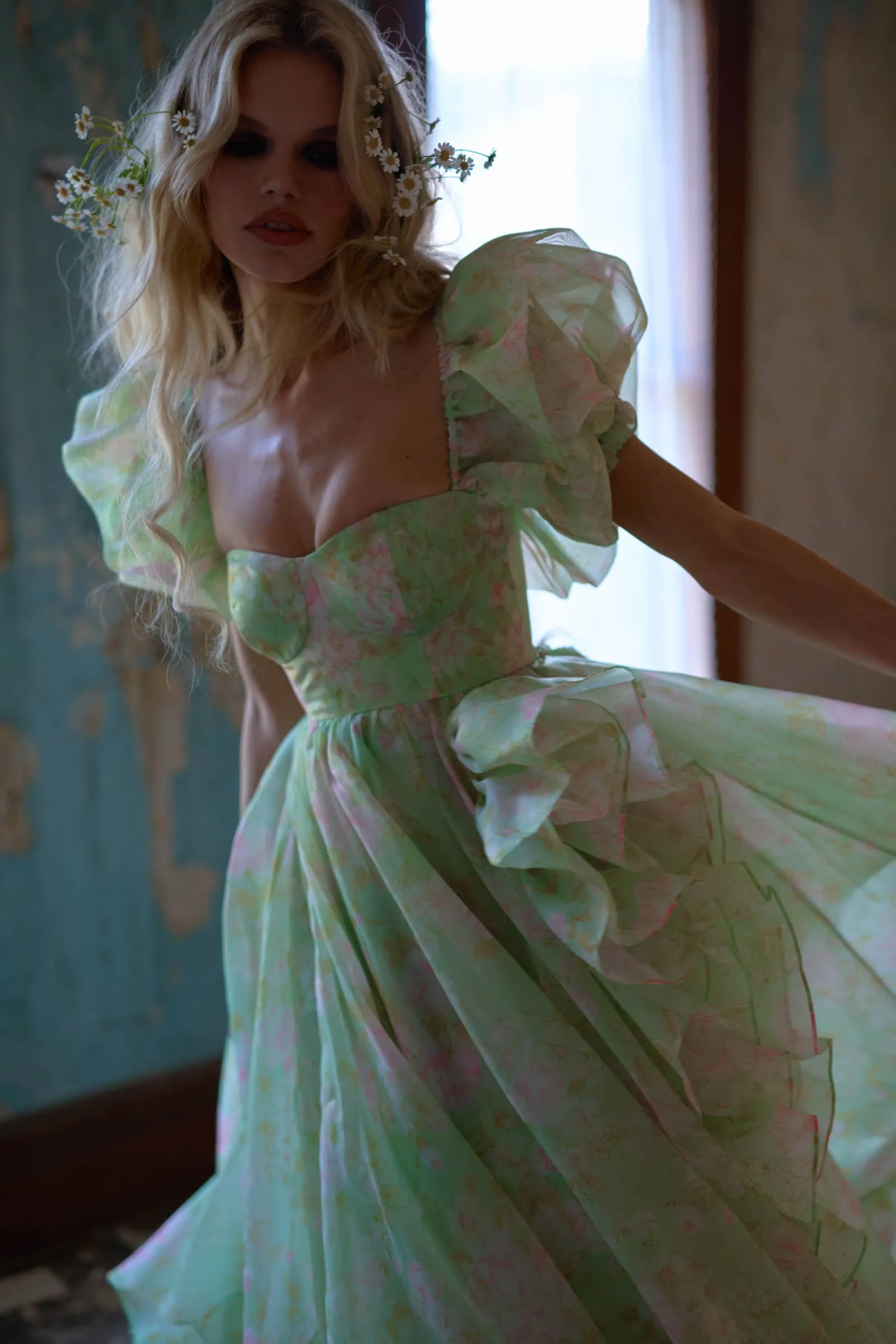 The Acid Trip In Bloom Bridal Gown