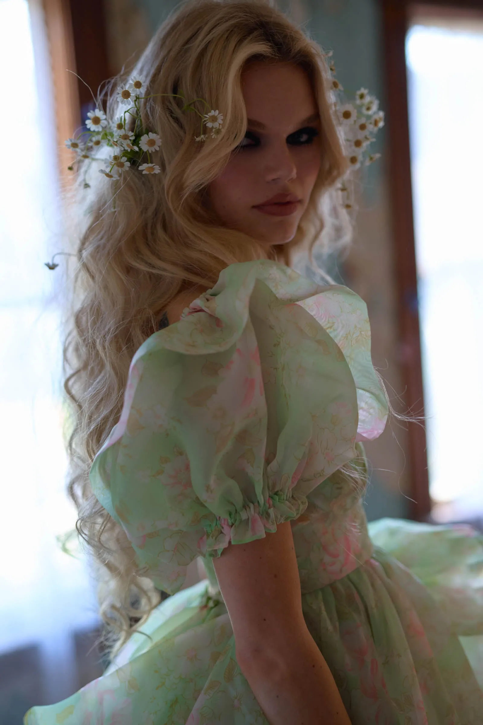 The Acid Trip In Bloom Bridal Gown