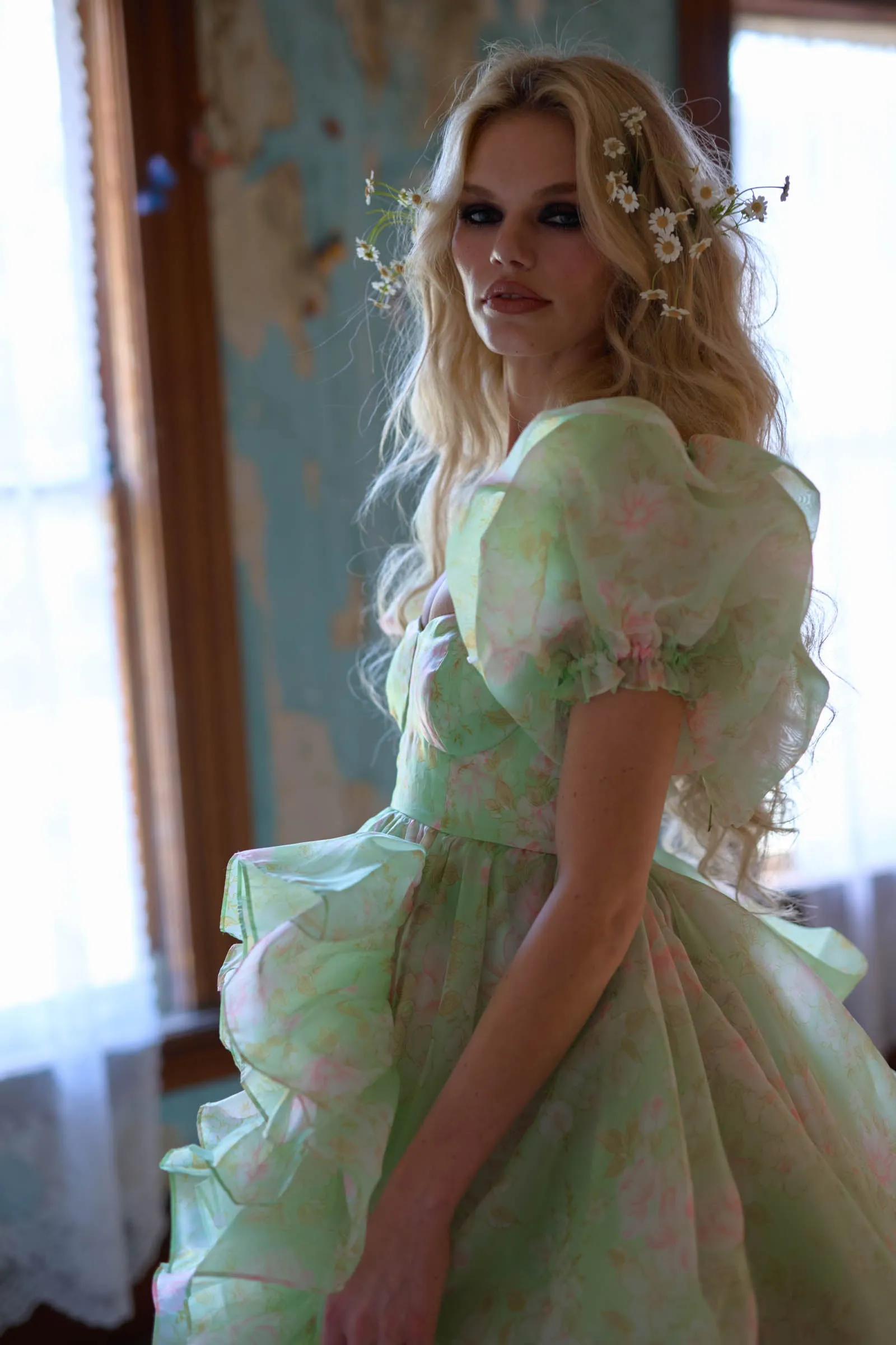 The Acid Trip In Bloom Bridal Gown