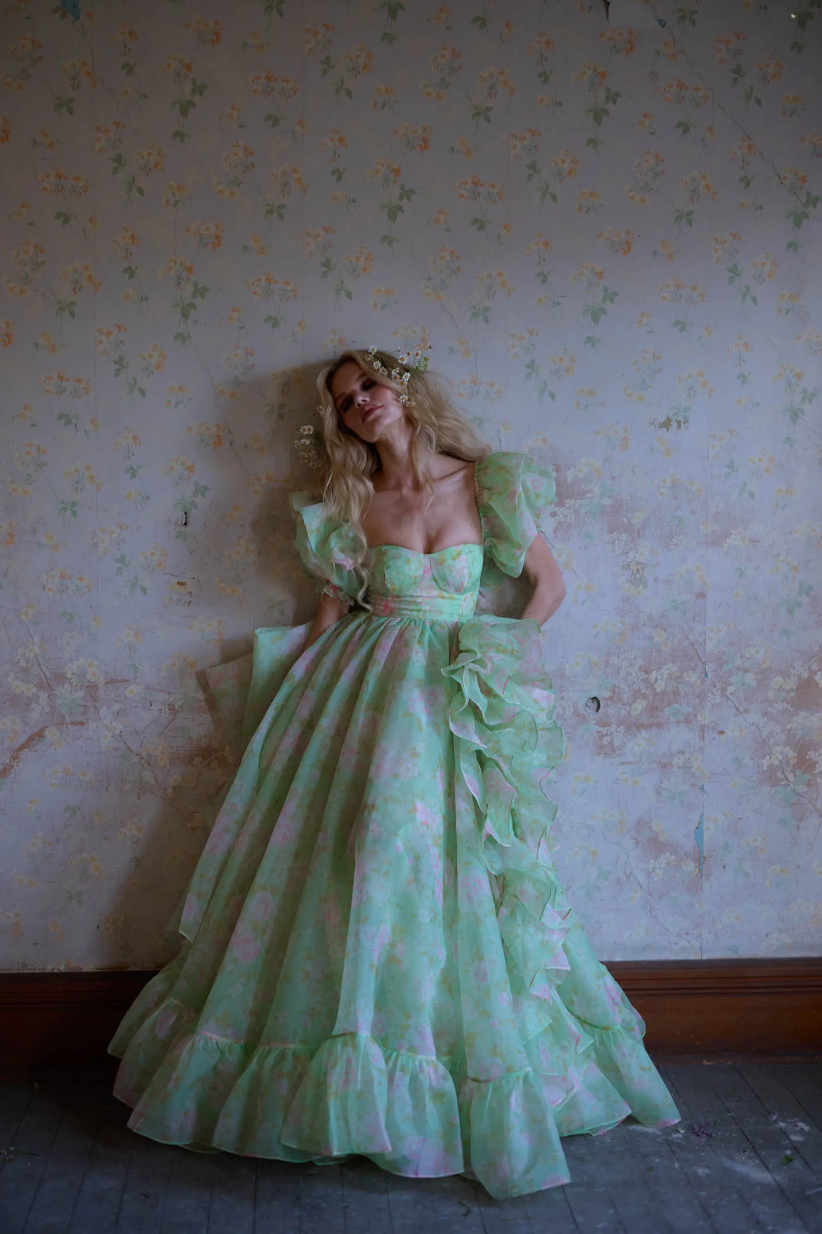 The Acid Trip In Bloom Bridal Gown