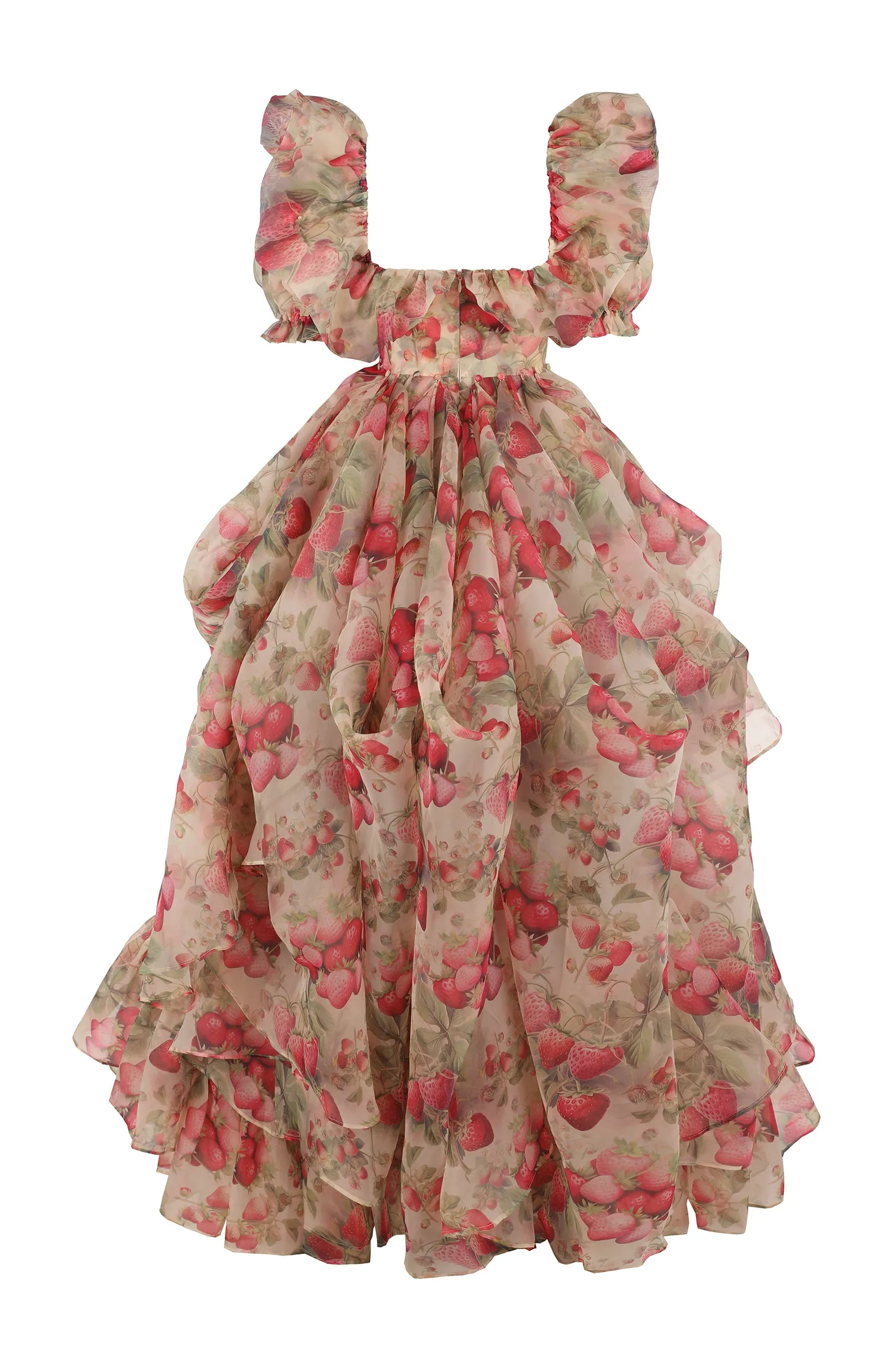 The Strawberry Cream In Bloom Bridal Gown