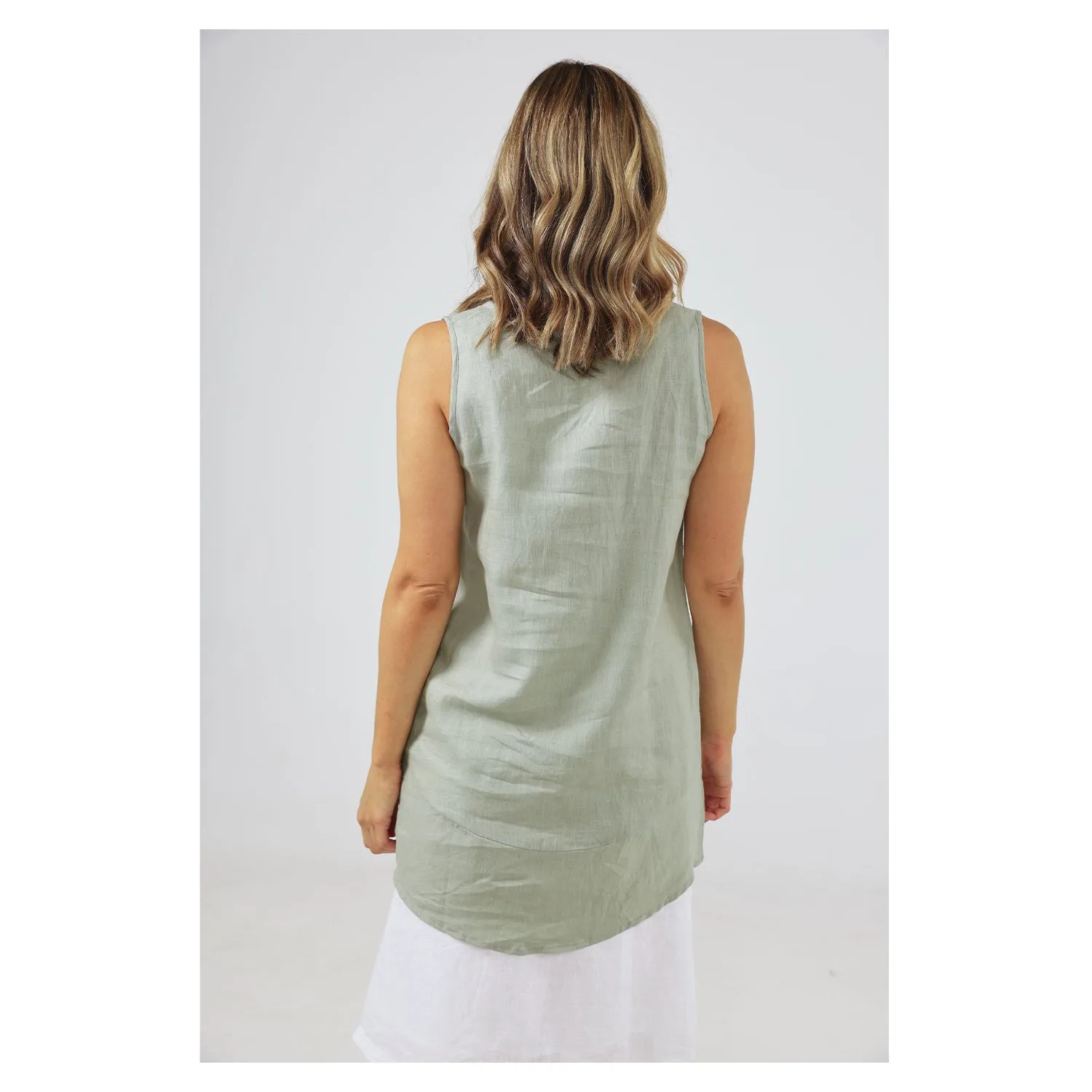 Top Bora Bora Tank - Urchin Green