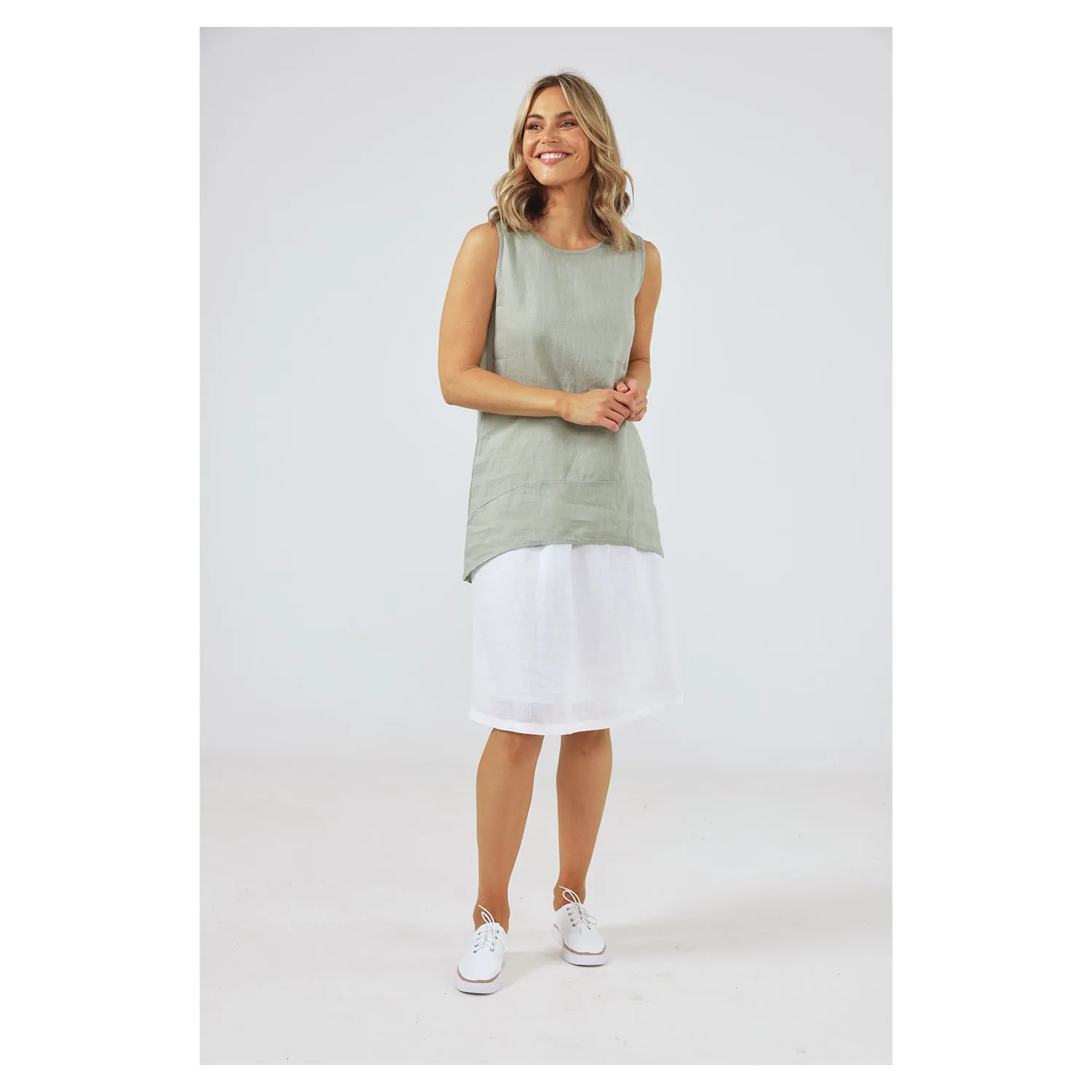 Top Bora Bora Tank - Urchin Green