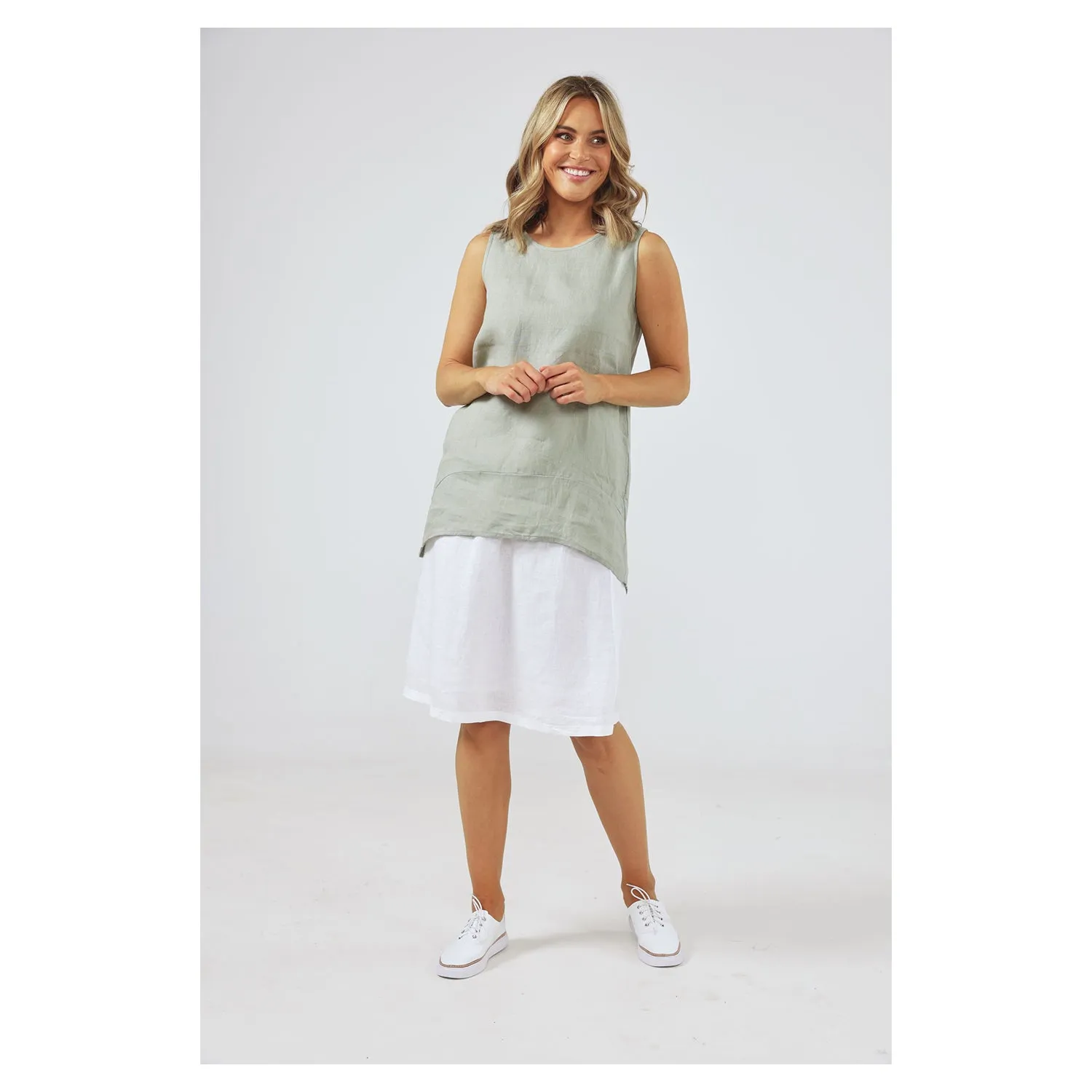 Top Bora Bora Tank - Urchin Green