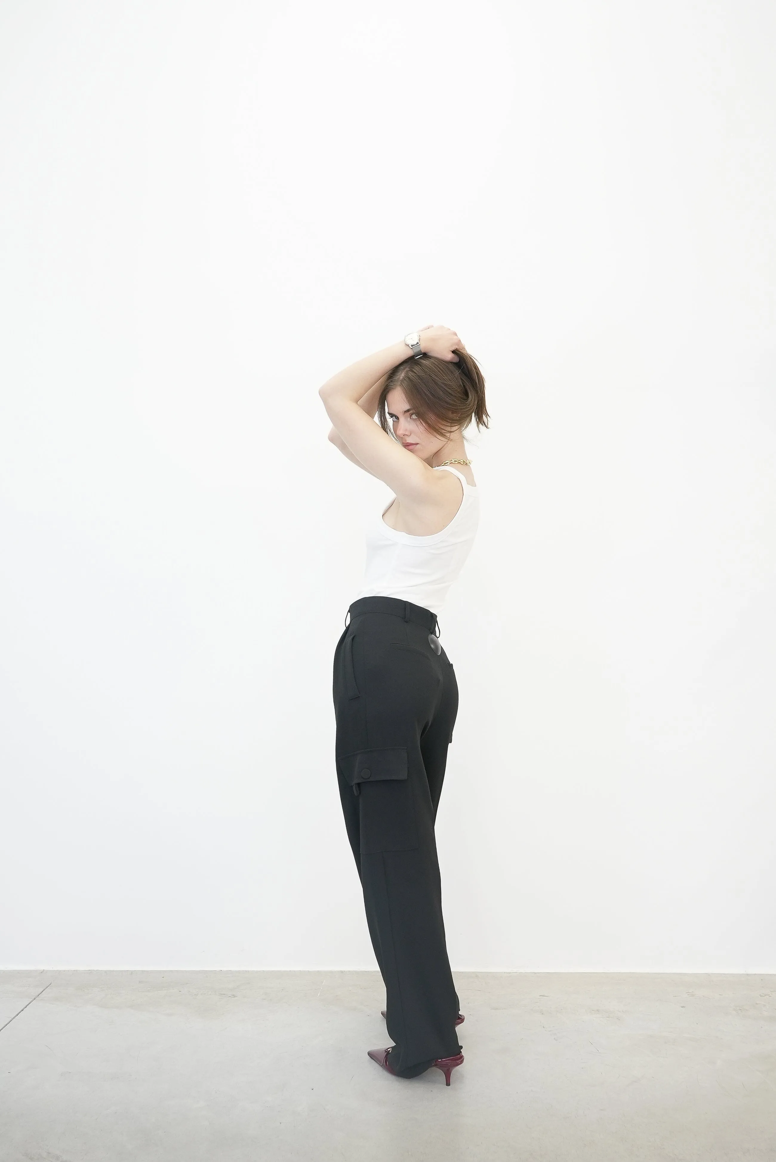 TRINE TANK TOP WITH SQUARE NECKLINE