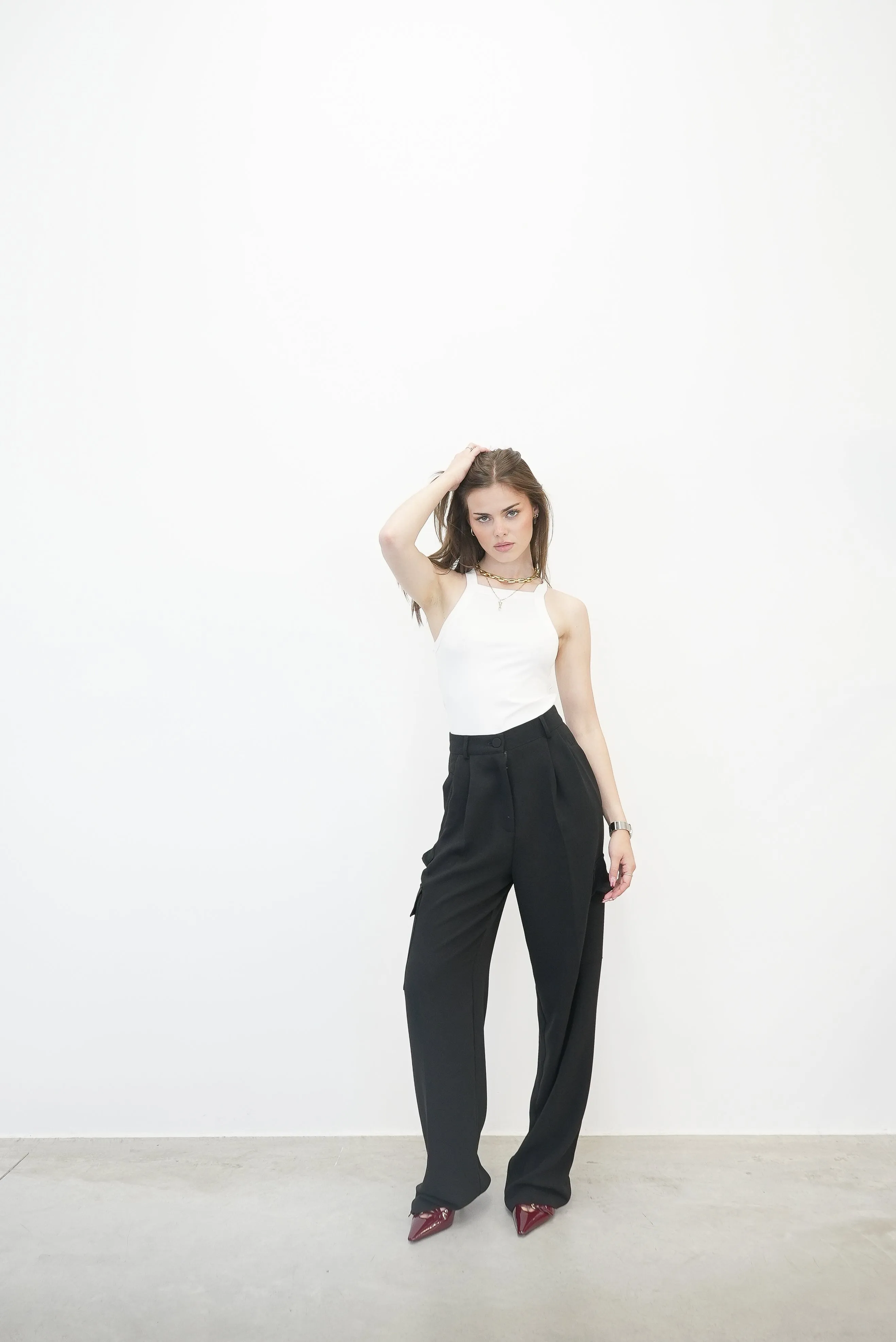 TRINE TANK TOP WITH SQUARE NECKLINE