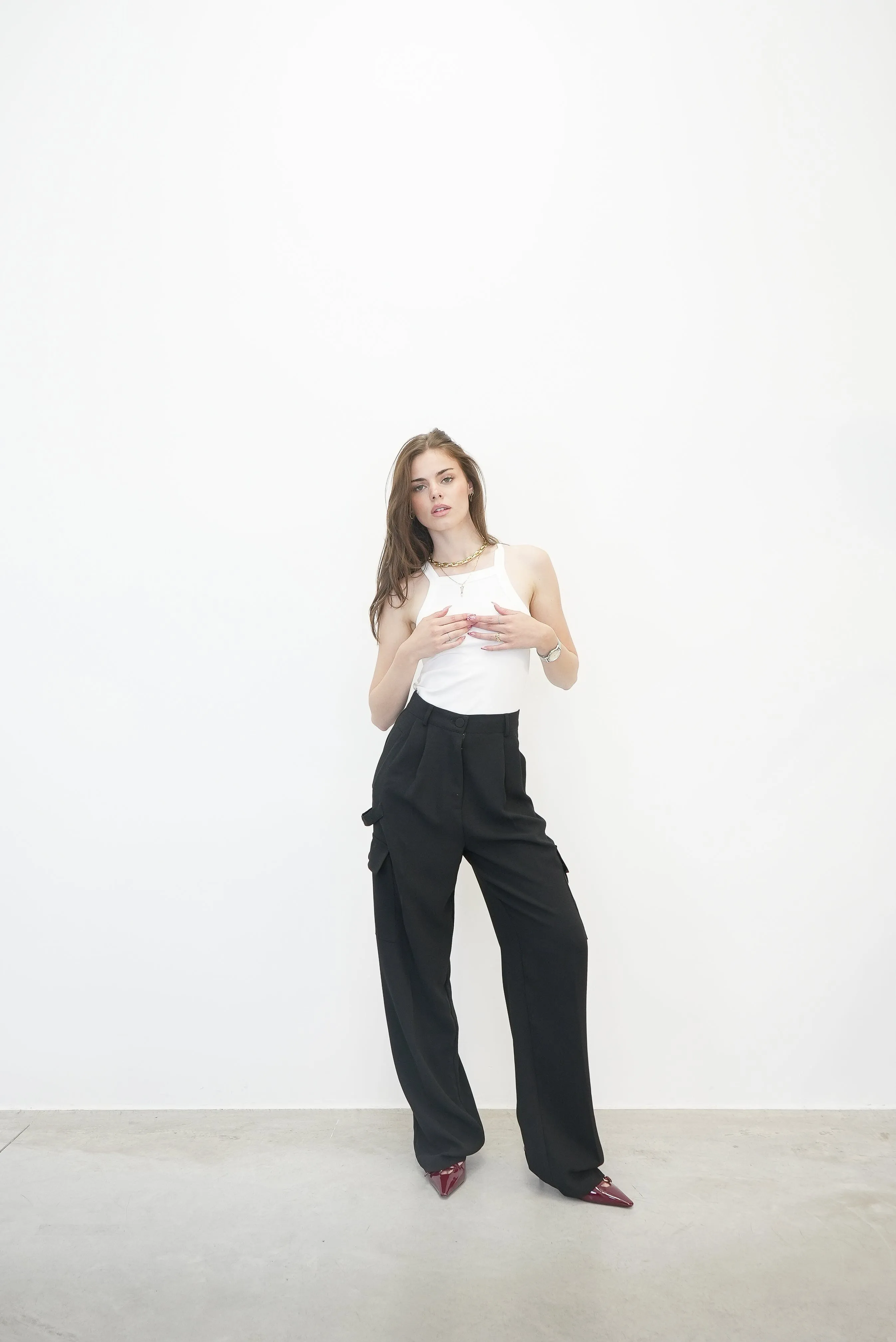 TRINE TANK TOP WITH SQUARE NECKLINE