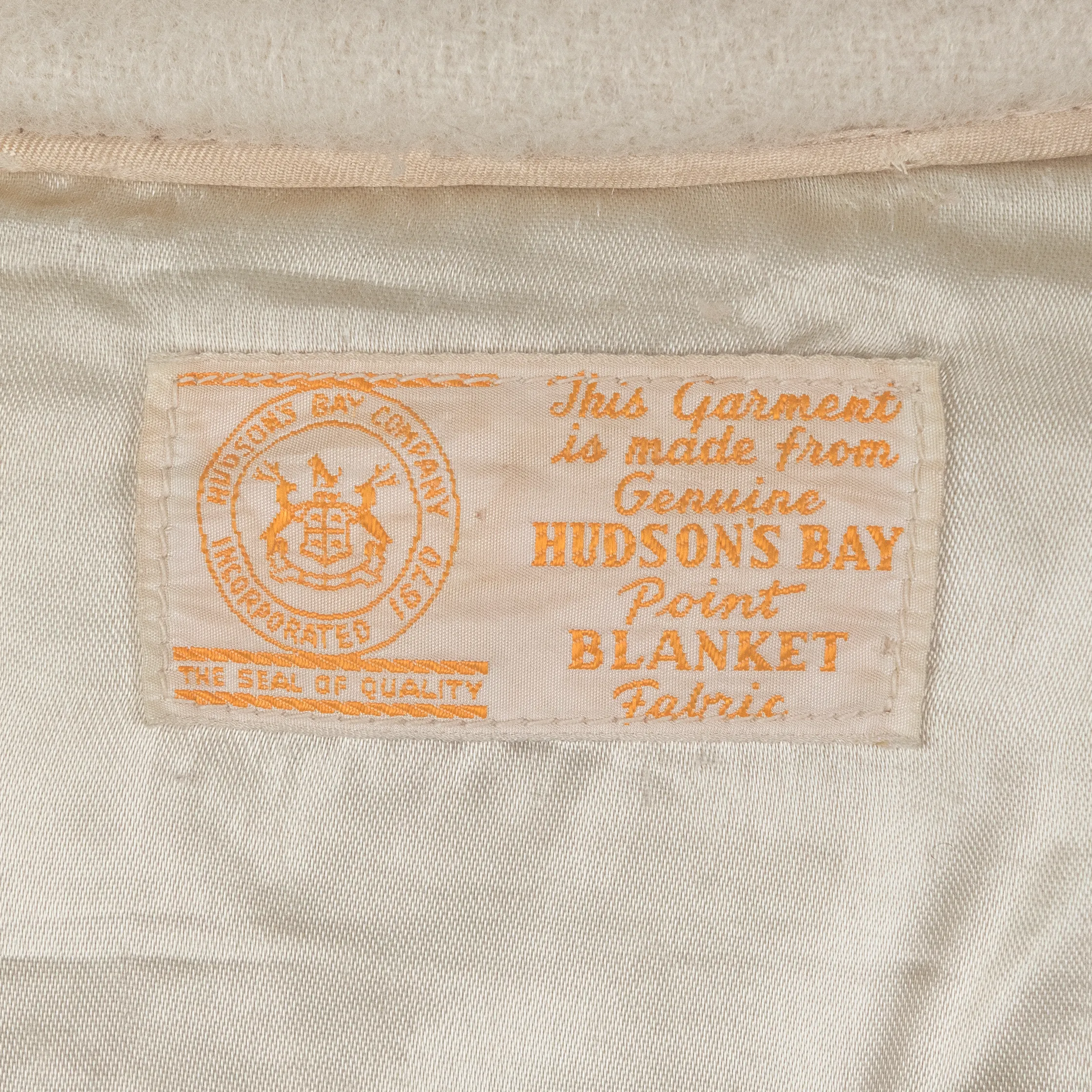 Vintage: Hudson Bay Point Blanket Coat