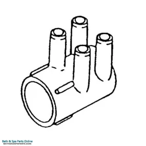 Waterway 4 Port Manifold [3/8" Slip, Transition, 1/2" Slip, Air Control] (672-4080)