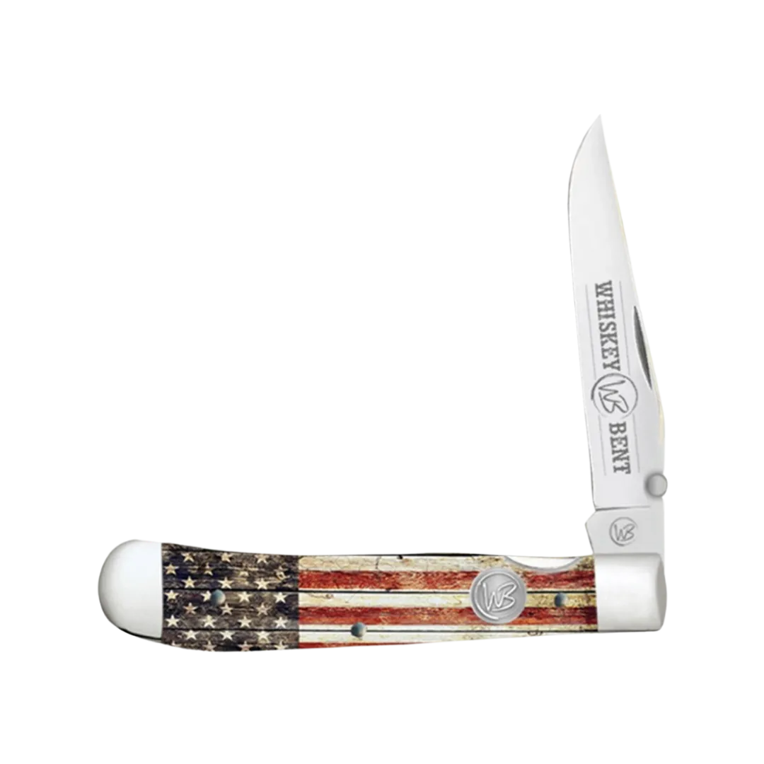 Whiskey Bent Hat Co Patriot Traper Lock Knives
