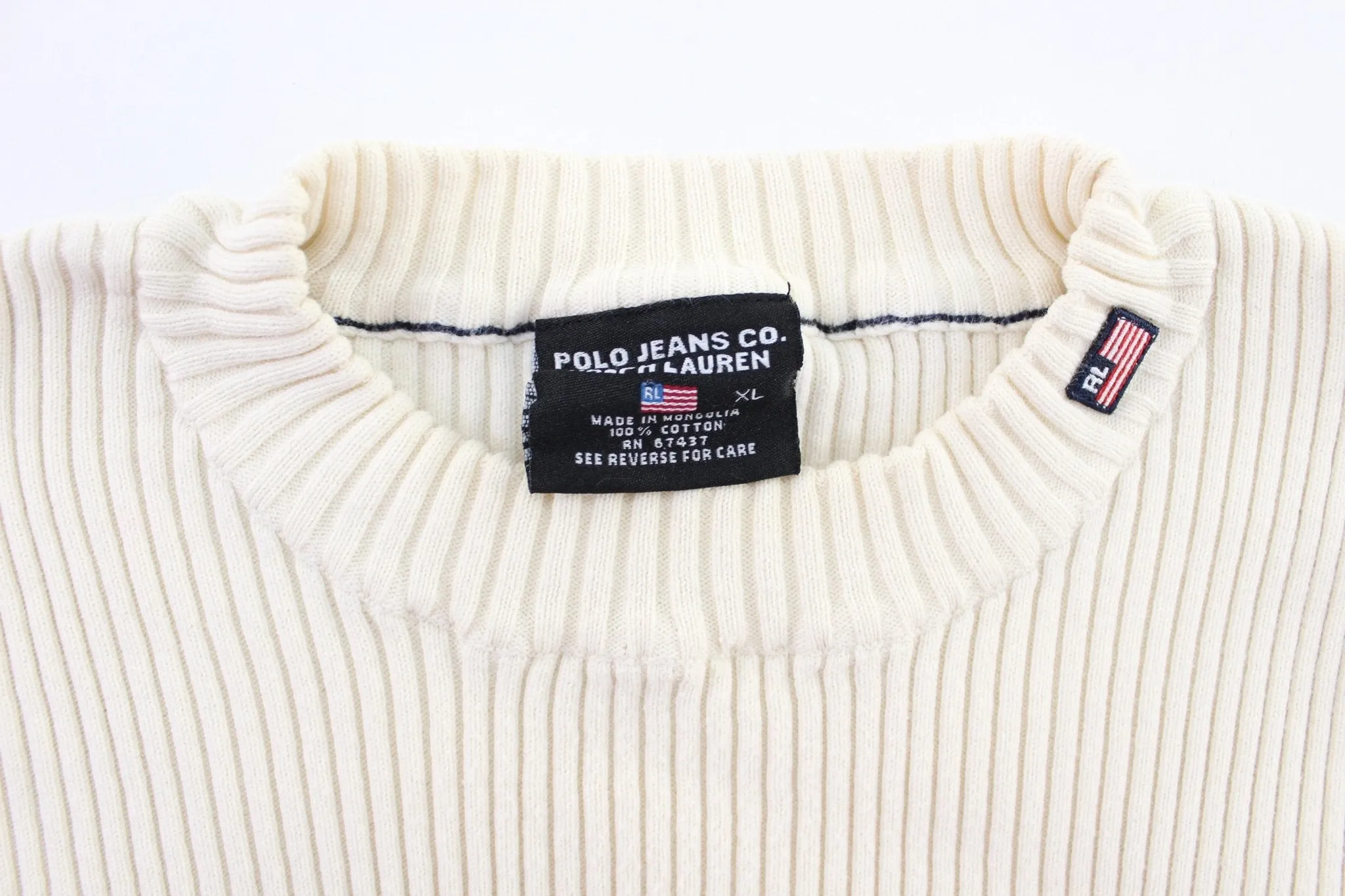 Women's Ralph Lauren Polo Jeans Co. White Sweater