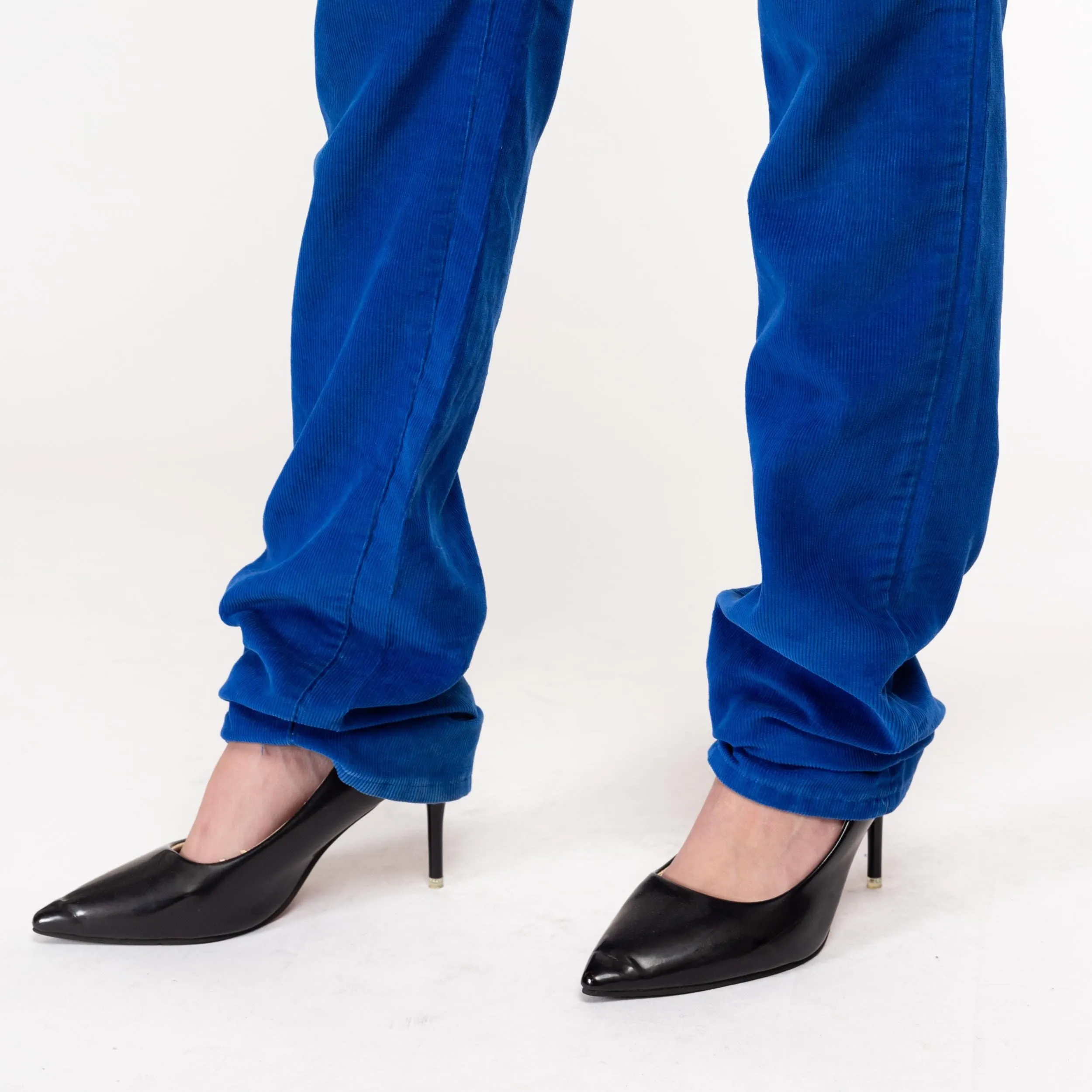 XXS 80s Lee Riders Royal Blue Corduroy Pants 23" Long
